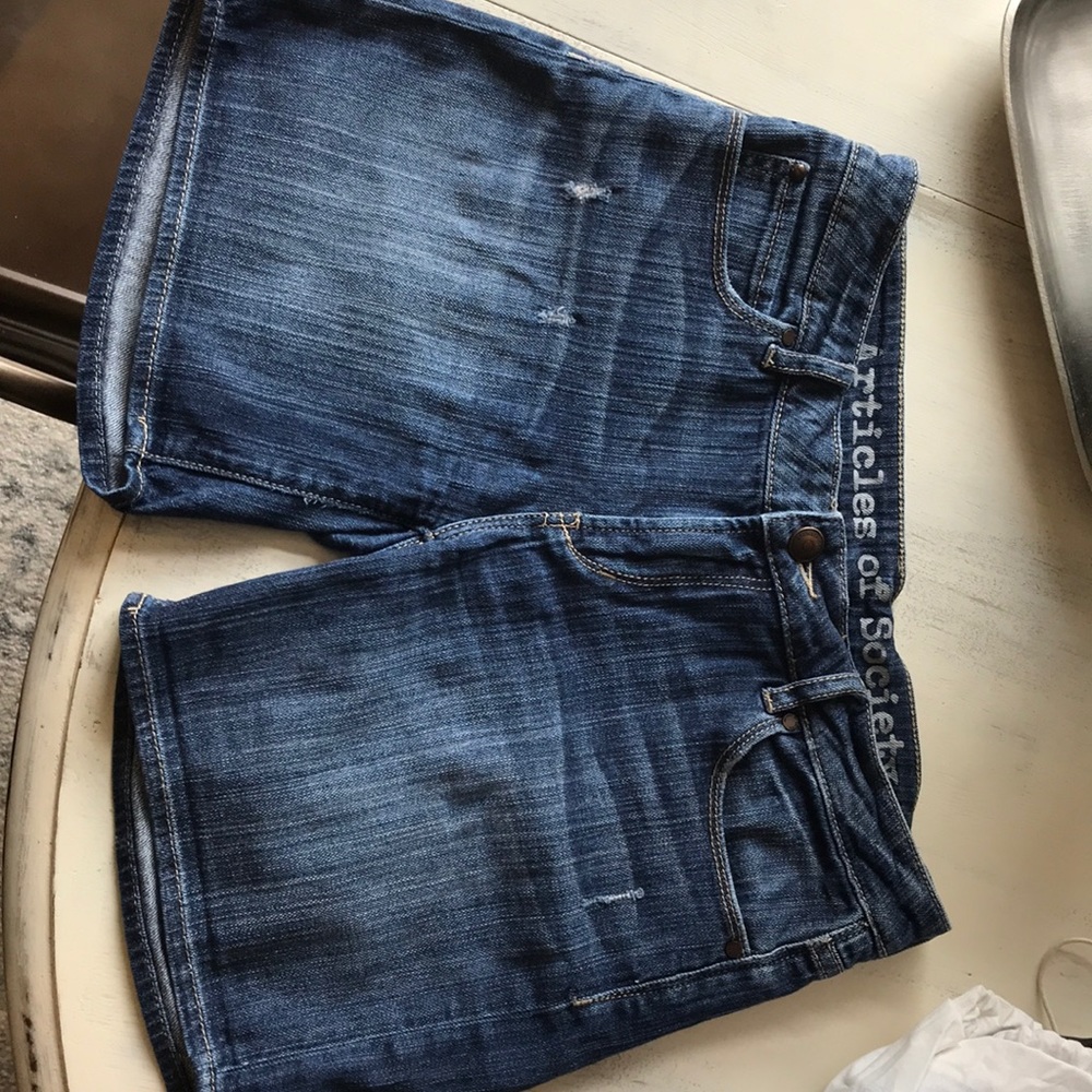 Articles of Society denim shorts